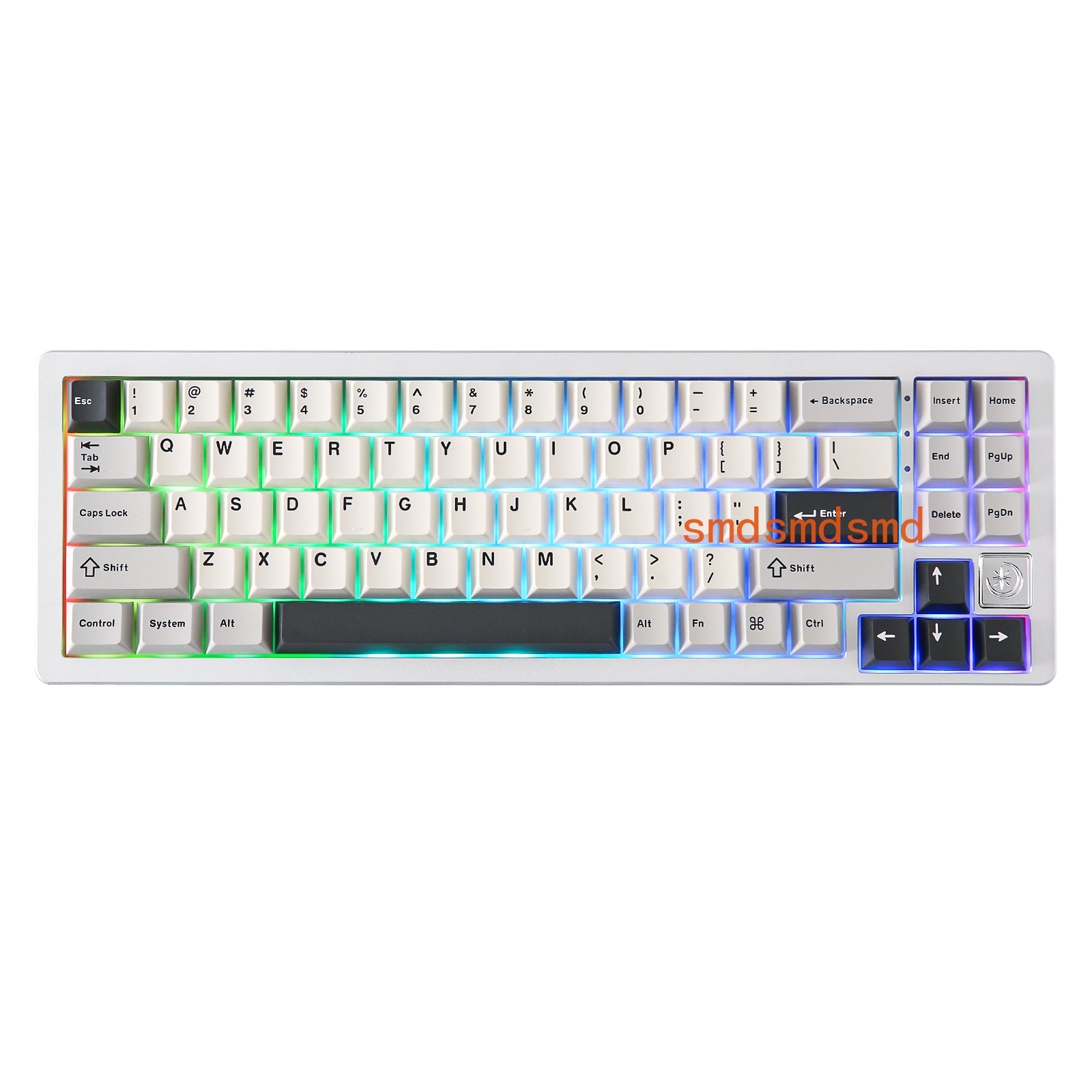 Keyboard Gaming Mac - AL71 Silver CNC Aluminum Mechanical Keyboard,