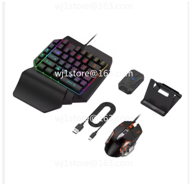 Gaming Keyboard 1 Hand - 4-In-1 One-Handed Gaming Keyboard and Mouse