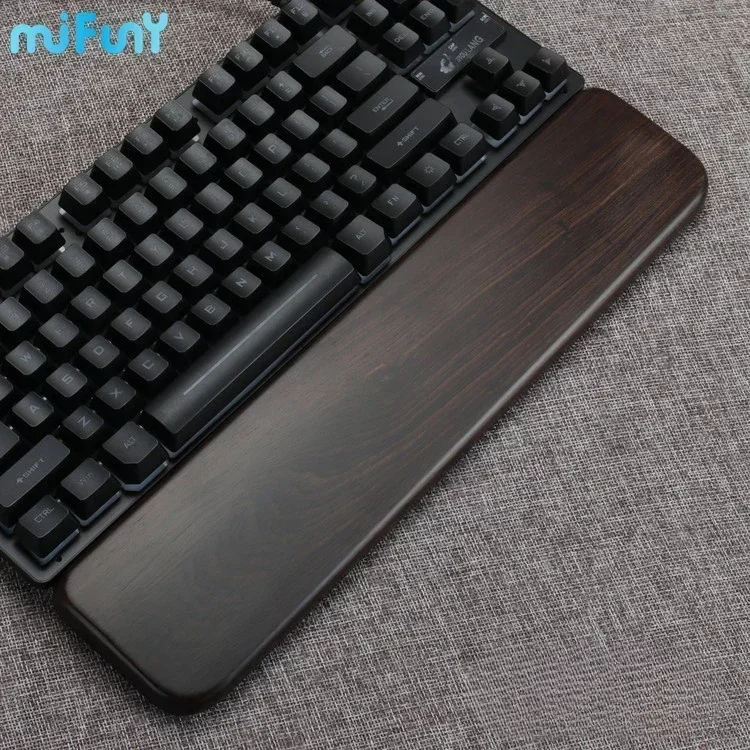 Gaming Keyboard Hand - Mifuny Solid Rosewood HandRest Greenwood Custom