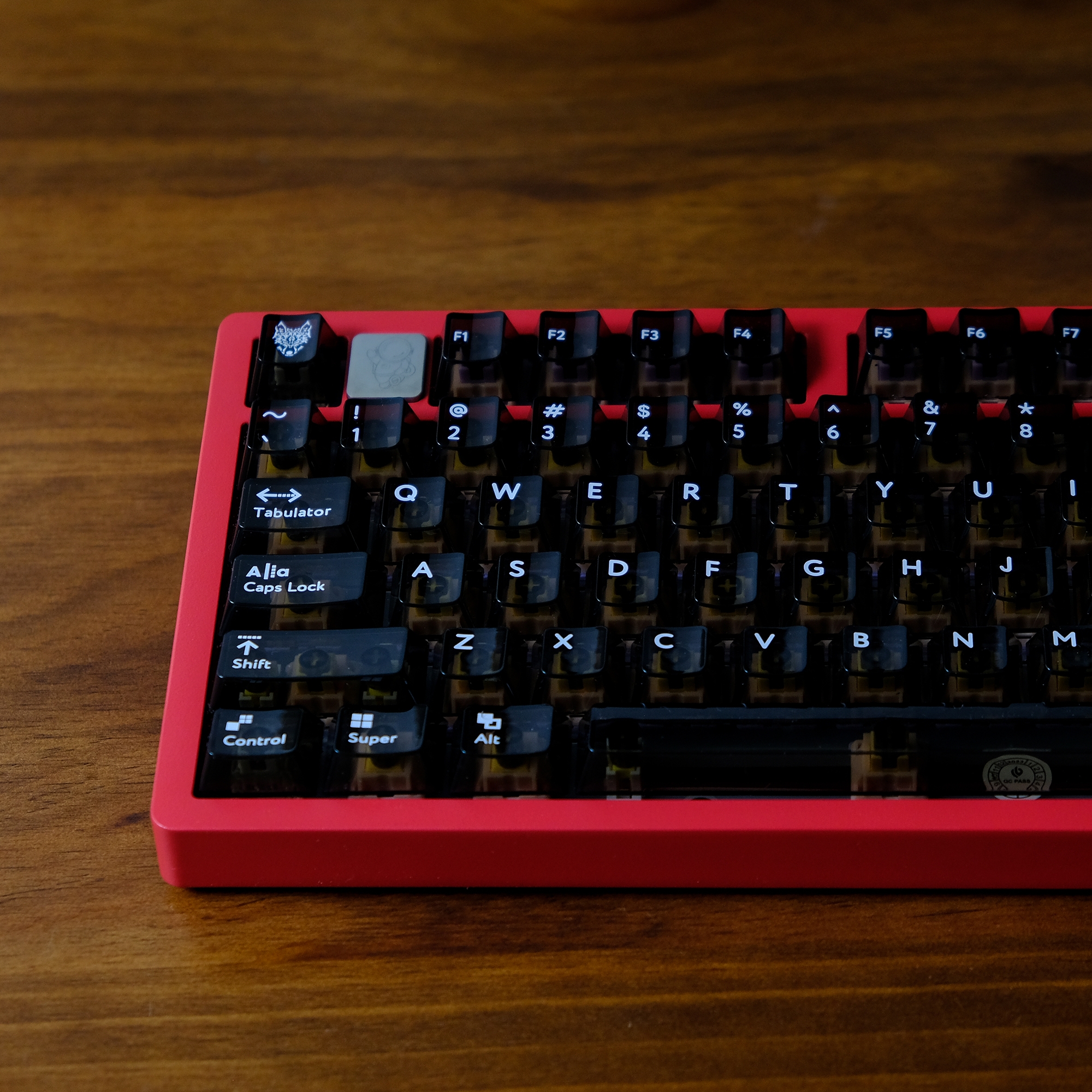 Keyboard Gaming Transparent - 114 Keys Black Crystal Transparent PC