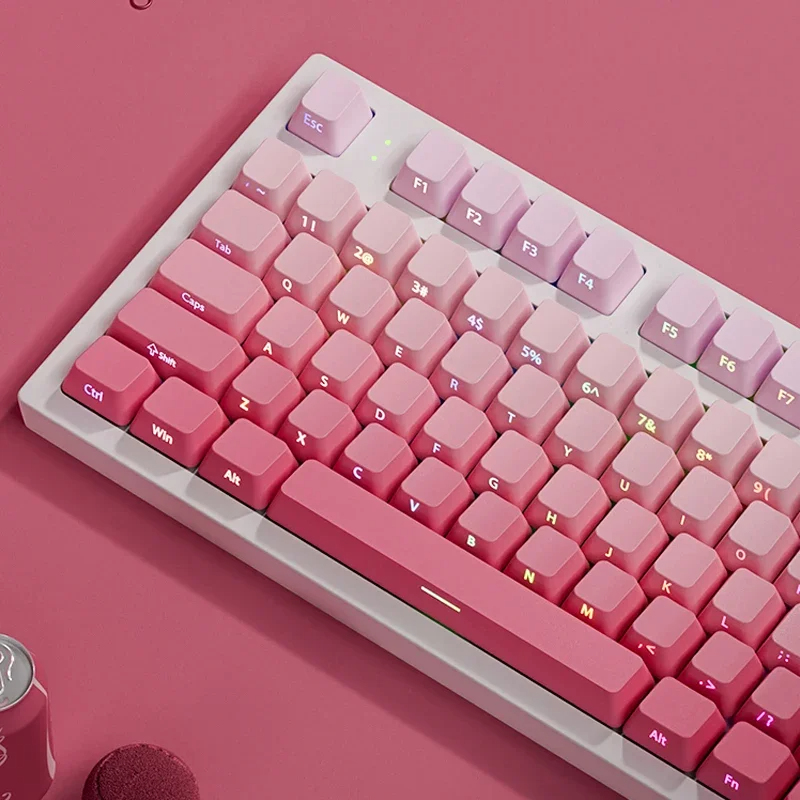 Gaming Keyboard Typewriter - 133 Keys Double Shot Shine Through