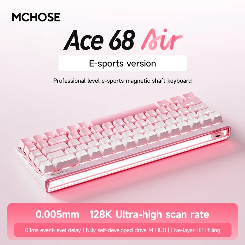 Gaming Keyboard Expensive - Mchose Ace68 Air Gaming Keyboard Hall
