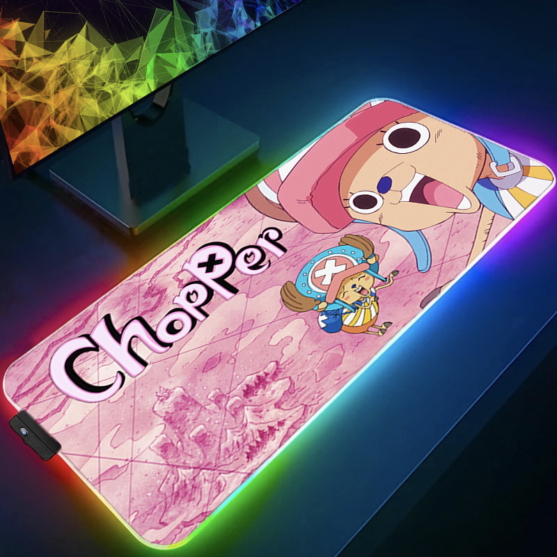 Gaming Keyboard Nearby - RGB Mouse Pad one piece Tony