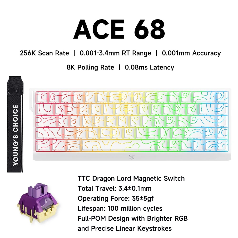 Gaming Keyboard Expensive - MCHOSE ACE 68 Magnetic Switch Gaming