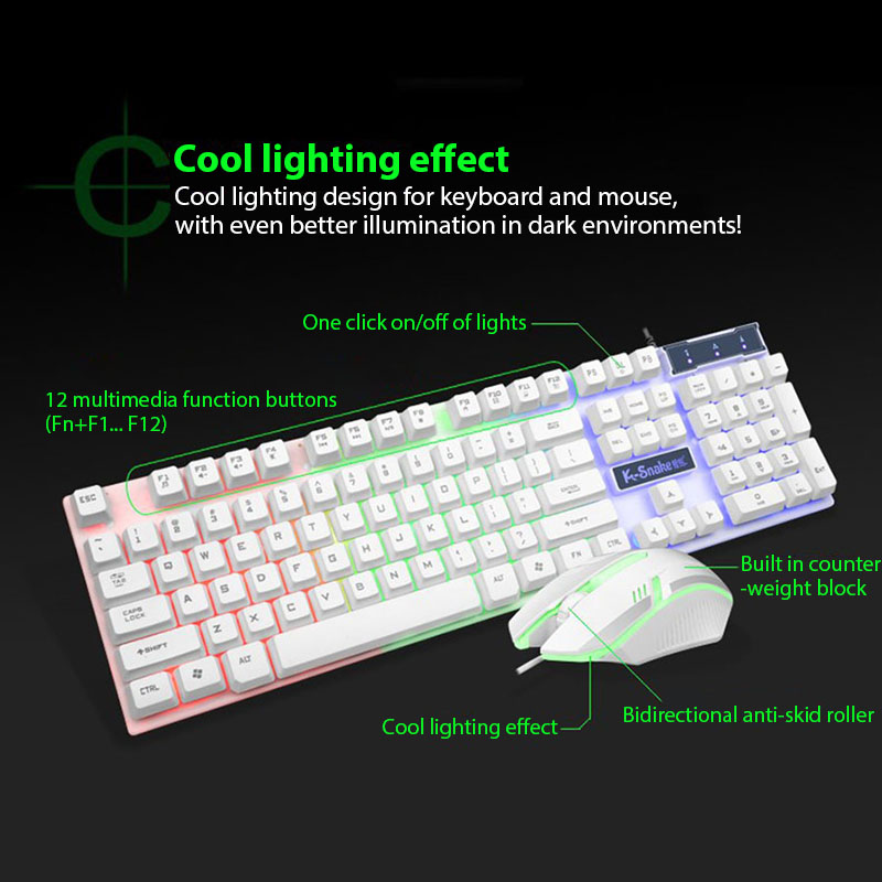 KM320 Keyboard And Mouse Set W - Gaming Keyboard Mouse Combo reseña y precio