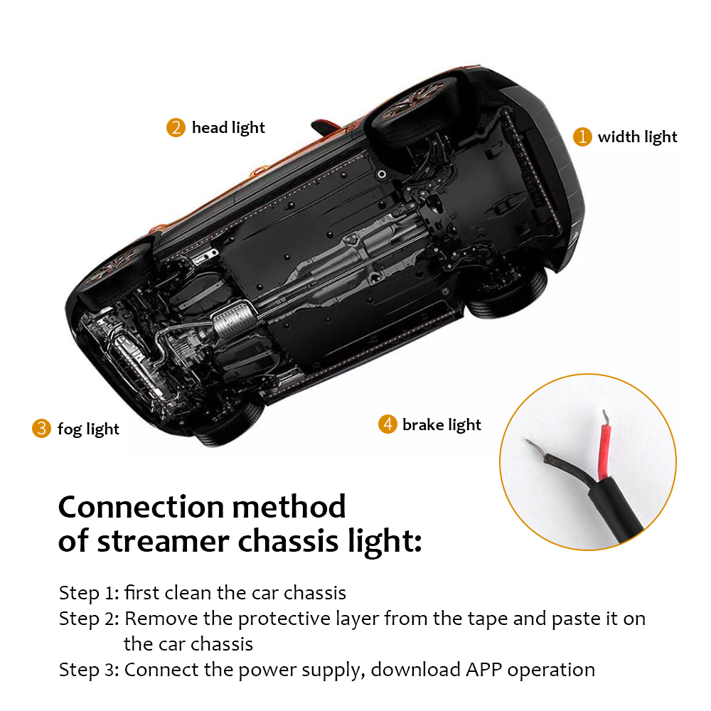 Neon LED RGB Car Underglow Bot - Rgb Underglow Strip reseña y precio