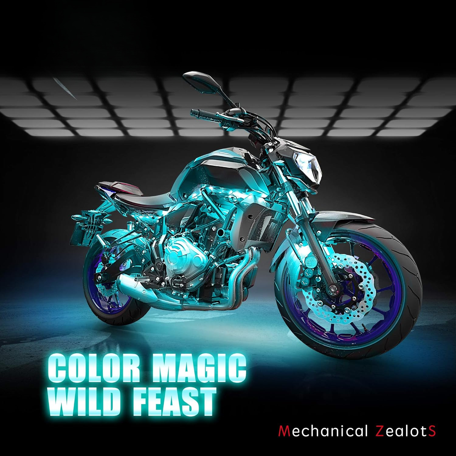 8Pcs Motorcycle LED Light Kit, - Rgb Underglow Strip reseña y precio