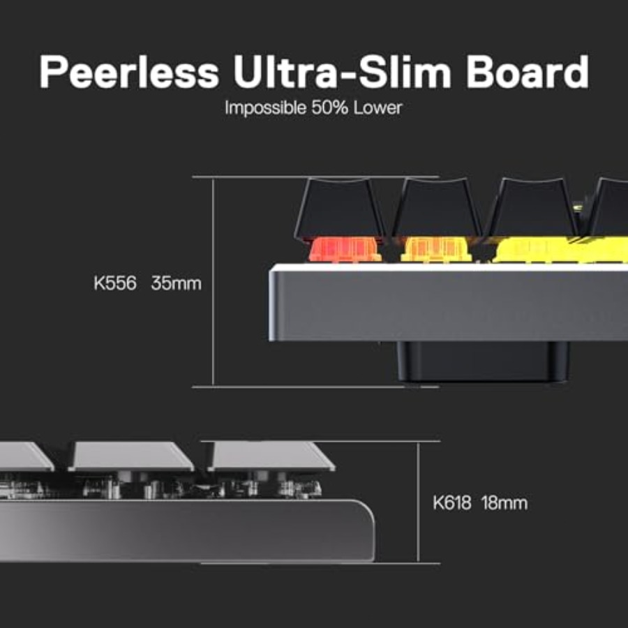 PRO 3-Mode RGB Mechanical Keyb - Keyboard Gaming Mac reseña y precio