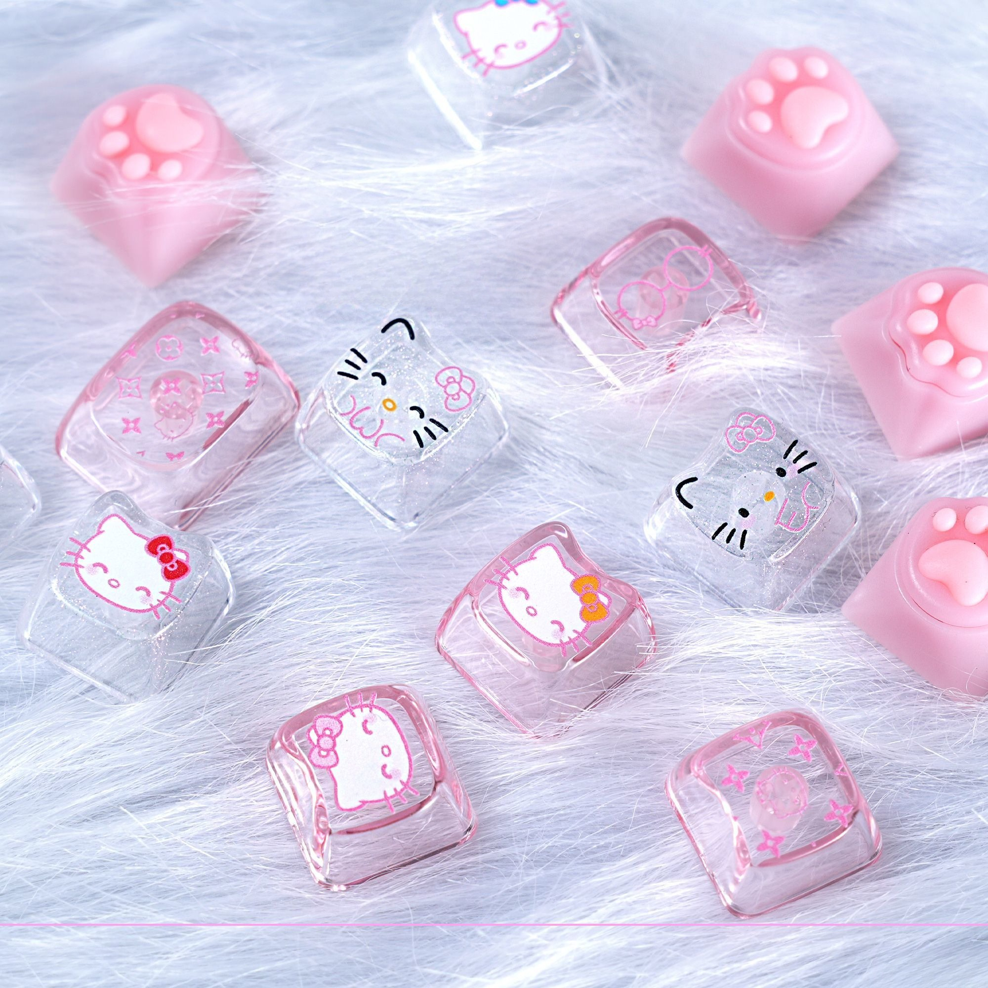 Anime Sanrio Hello Kitty Trans - Keyboard Gaming Transparent reseña y precio
