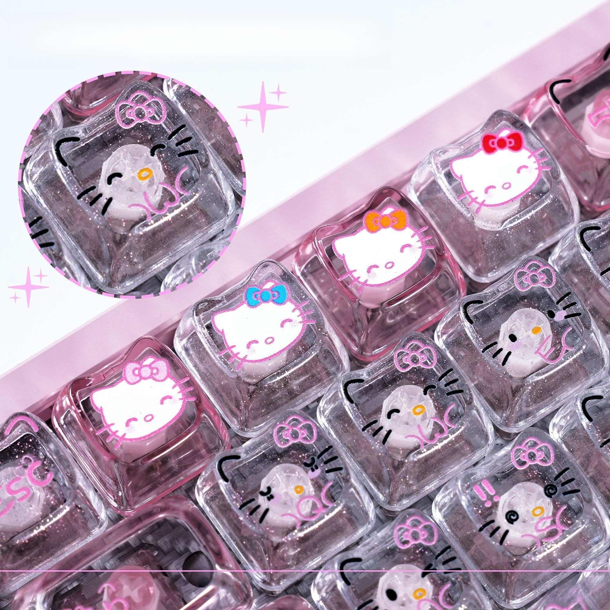 Anime Sanrio Hello Kitty Trans - Keyboard Gaming Transparent reseña y precio