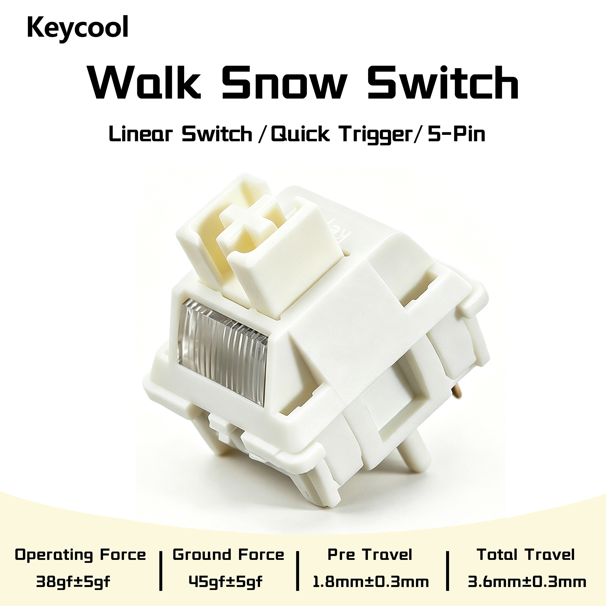Keycool Walk Snow Switch White - Keyboard Lube Kit reseña y precio