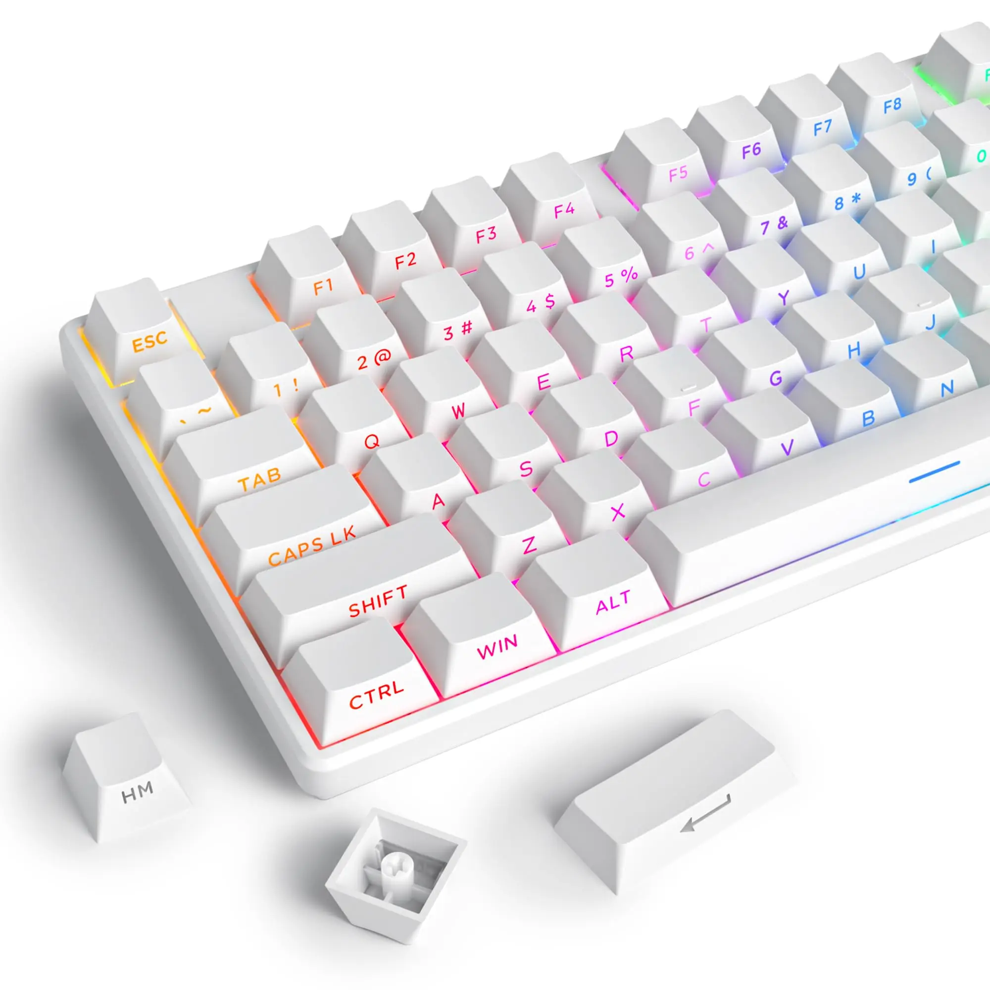 134 Keys Double Shot PBT Keyca - Keyboard Gaming Black reseña y precio