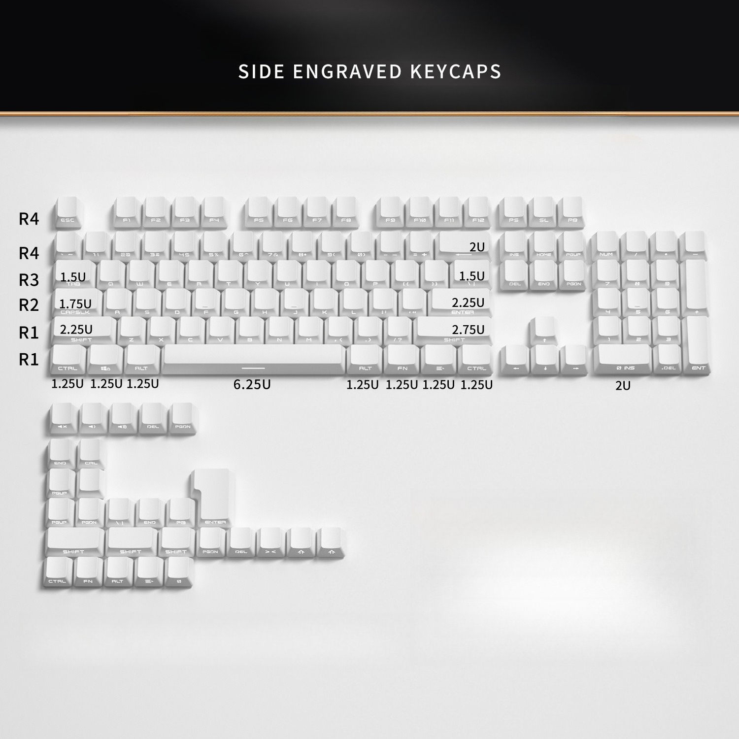 134 Keys Double Shot PBT Keyca - Keyboard Gaming Black reseña y precio