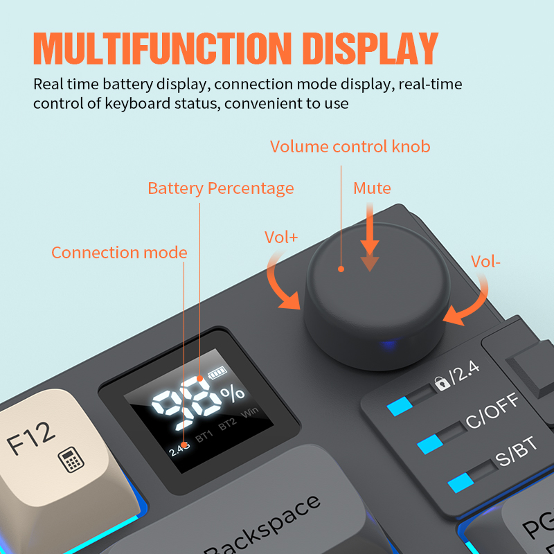 New Dual-Mode 80 Keys Wireless - Gaming Keyboard Mouse Combo reseña y precio