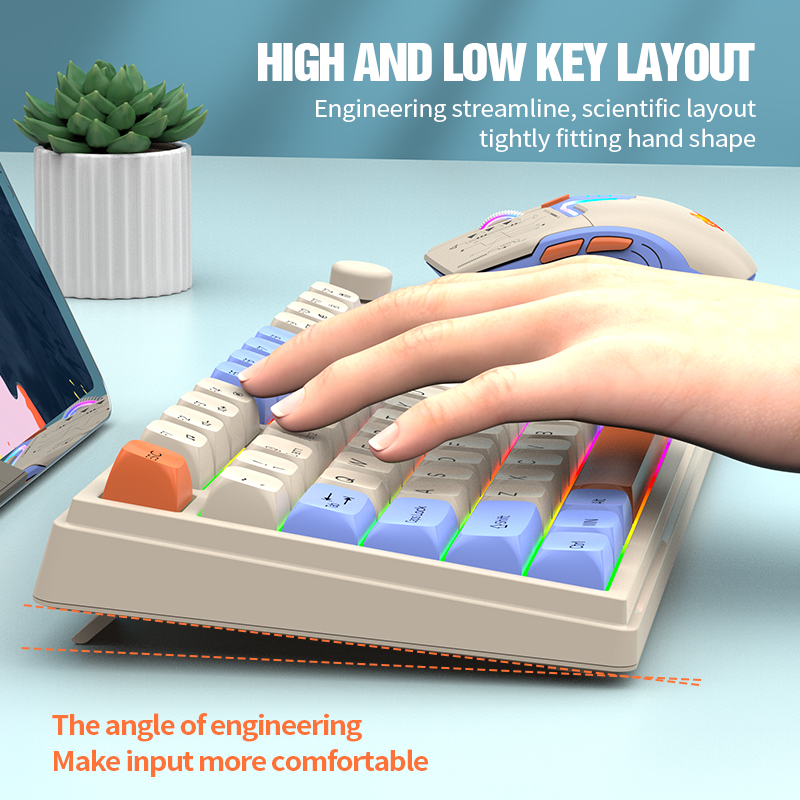 New Dual-Mode 80 Keys Wireless - Gaming Keyboard Mouse Combo reseña y precio