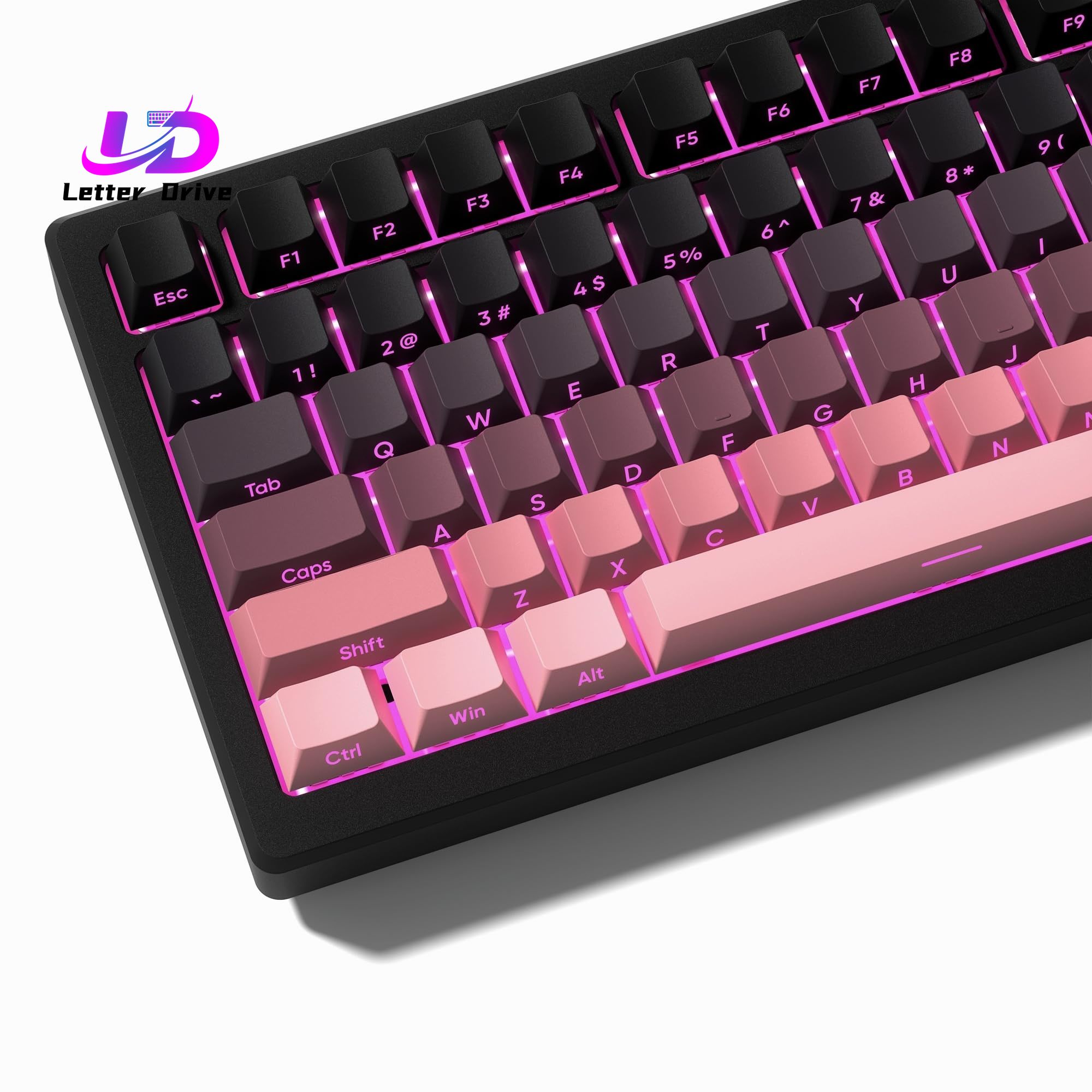136 Key Black and Pink Print B - Keyboard Gaming Black reseña y precio
