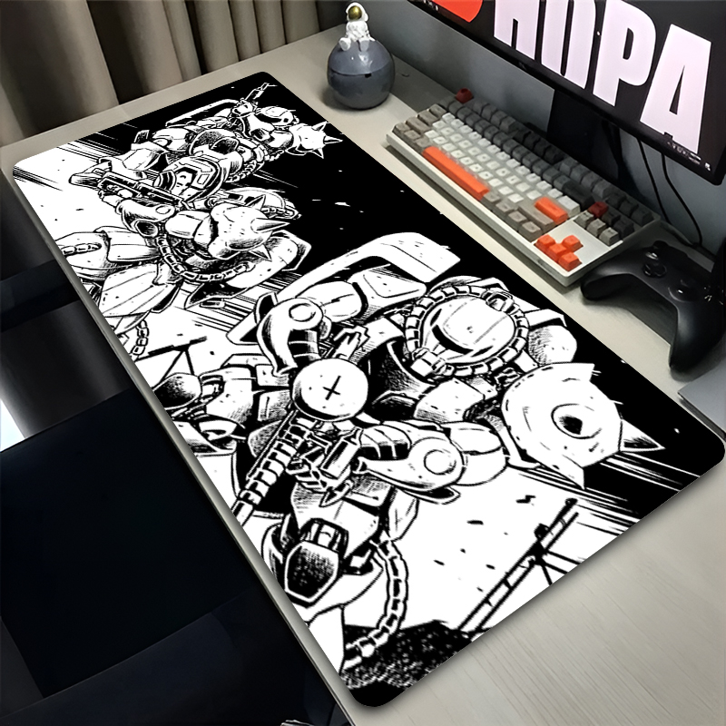Black and white Mouse Pad Game - Keyboard Gaming Black reseña y precio