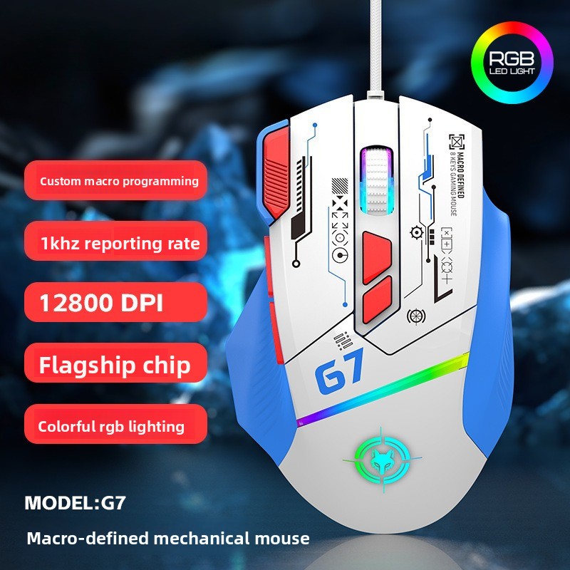 G6 Wired Gaming Mouse 128000DP - Gaming Keyboard 1 Hand reseña y precio