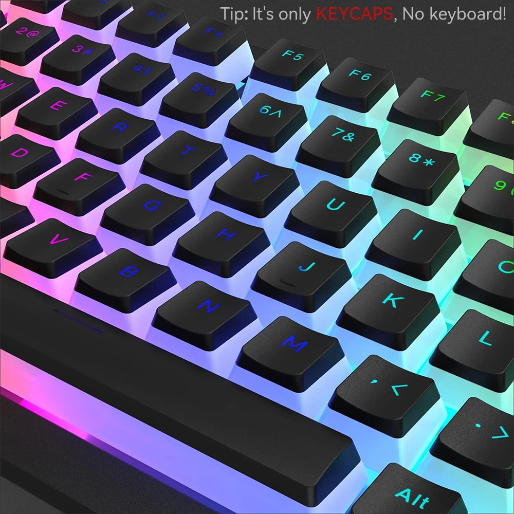 New Pudding PBT Keycaps 129 Ke - Keyboard Gaming Transparent reseña y precio