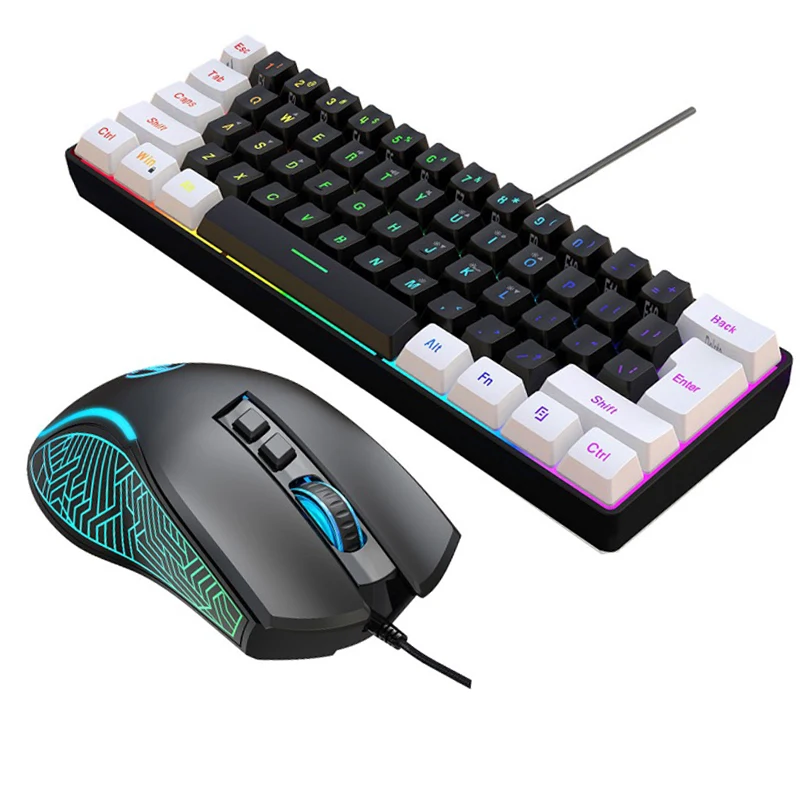 Keyboard and mouse 60% compute - Gaming Keyboard Mouse Combo reseña y precio