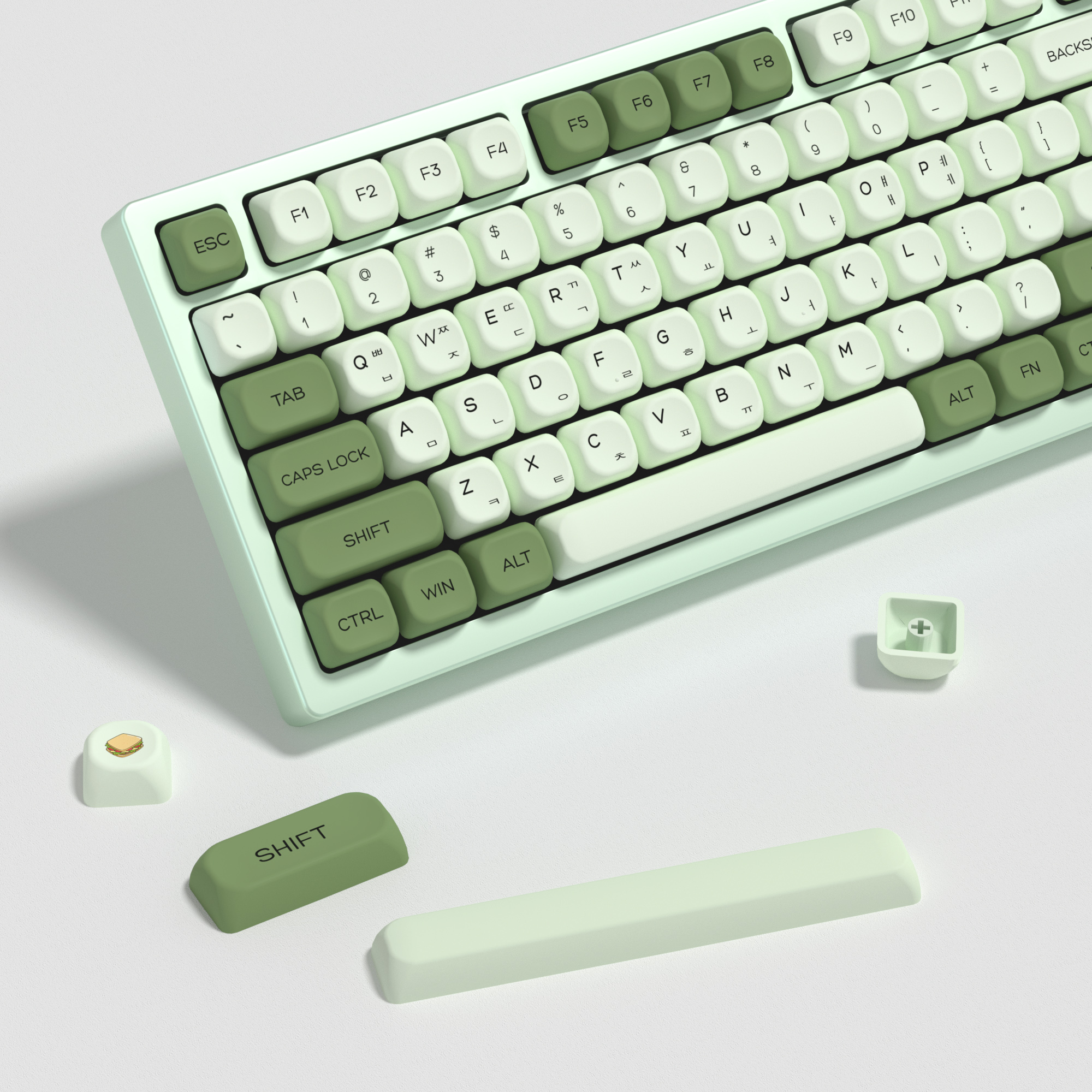 KBDiy Matcha Korean Keycap Gre - Keyboard Gaming Mac reseña y precio