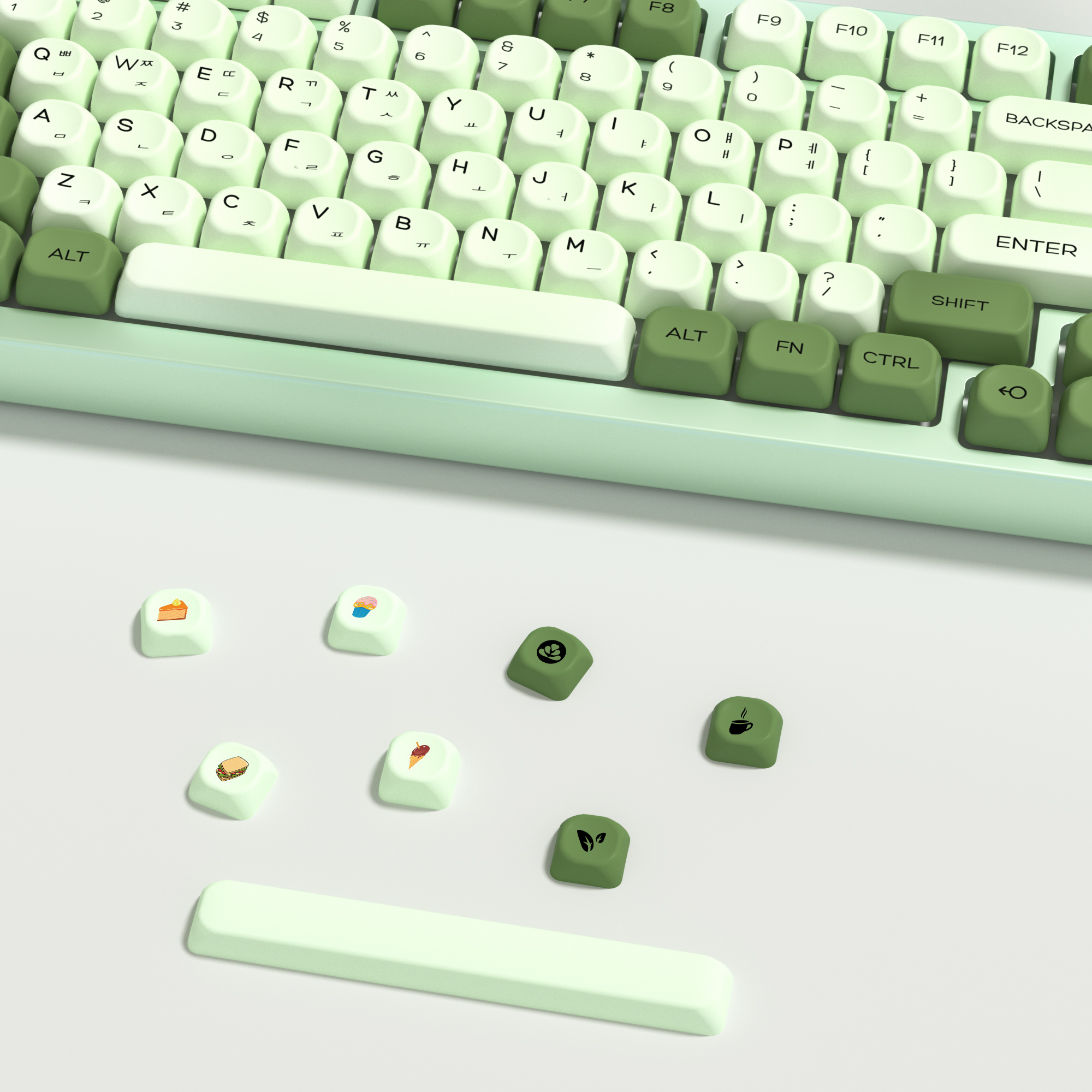 KBDiy Matcha Korean Keycap Gre - Keyboard Gaming Mac reseña y precio