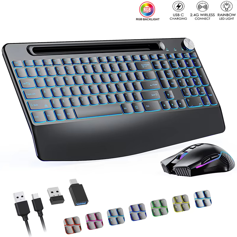 2.4G&Type-C Wireless Keyboard  - Gaming Keyboard Mouse Combo reseña y precio