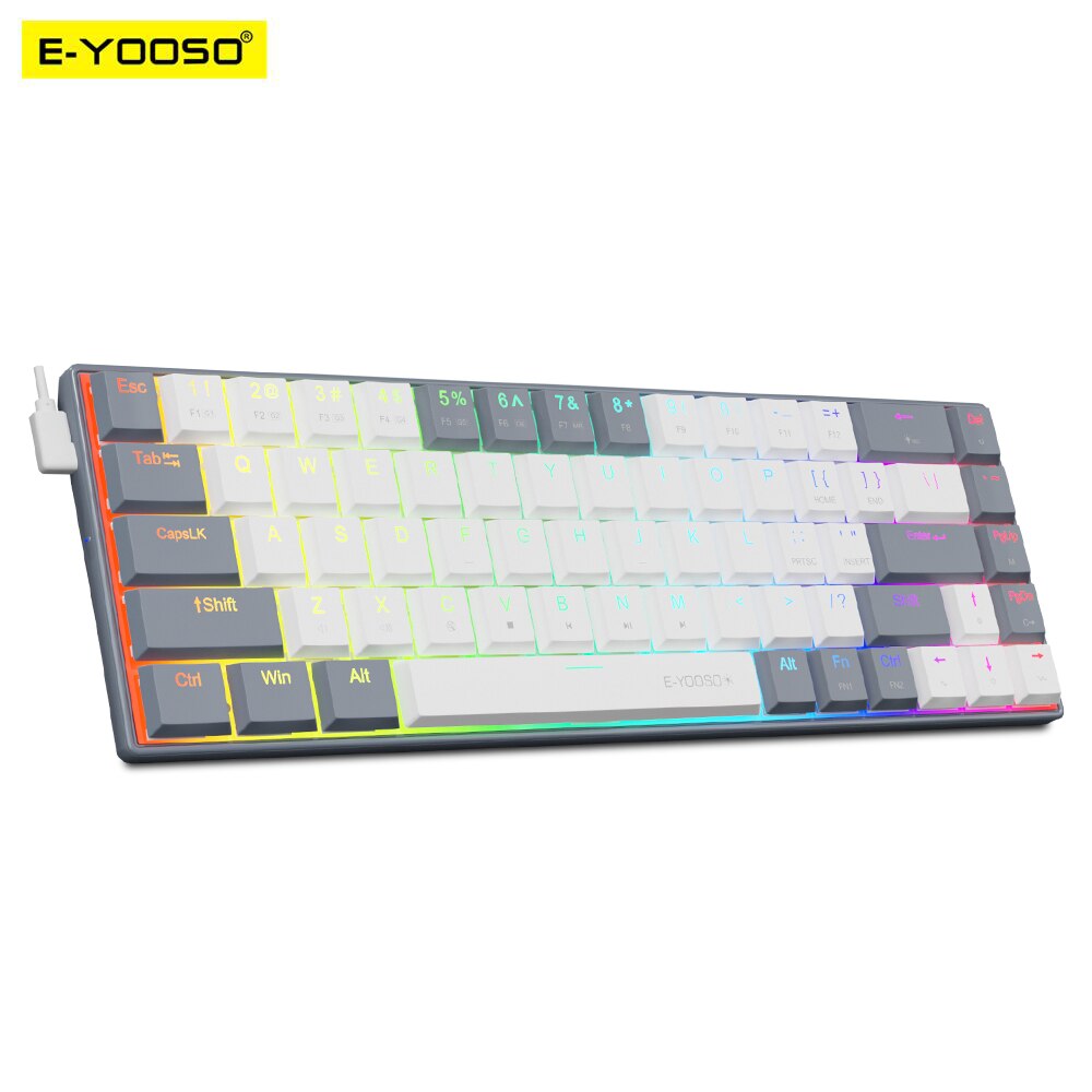 E-YOOSO A68 RGB Mini Slim USB  - Gaming Keyboard E Yooso reseña y precio