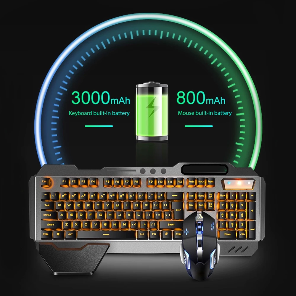 K680 Rechargeable 2.4G wireles - Gaming Keyboard Mouse Combo reseña y precio