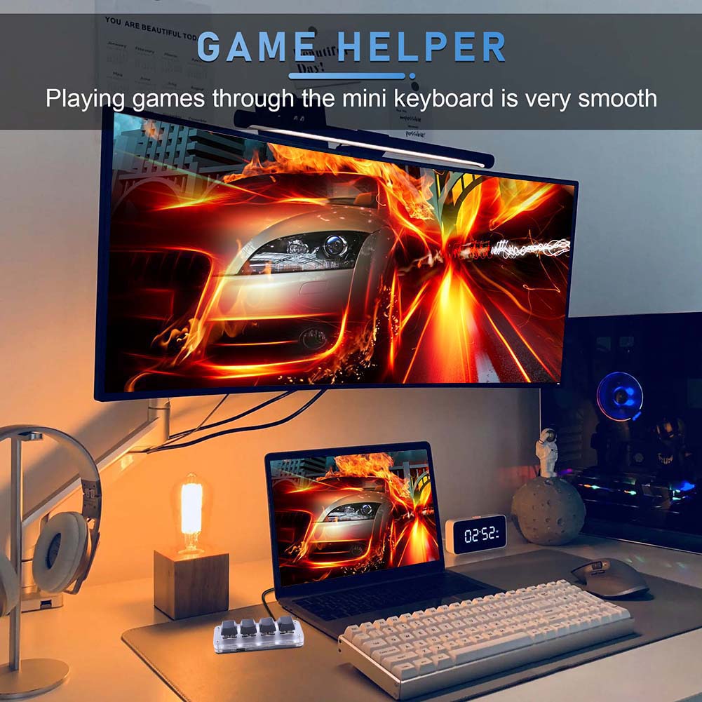 3 Key 1 Knob/4 Key One Handed  - Gaming Keyboard 1 Hand reseña y precio