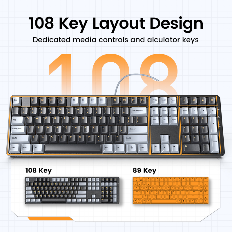 UGREEN Mechanical Keyboard 108 - Keyboard Gaming Mac reseña y precio