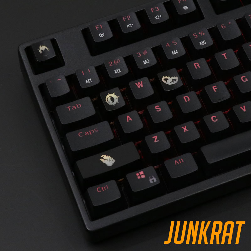 4 pcs/set keysets backlight OW - Keyboard Gaming Black reseña y precio