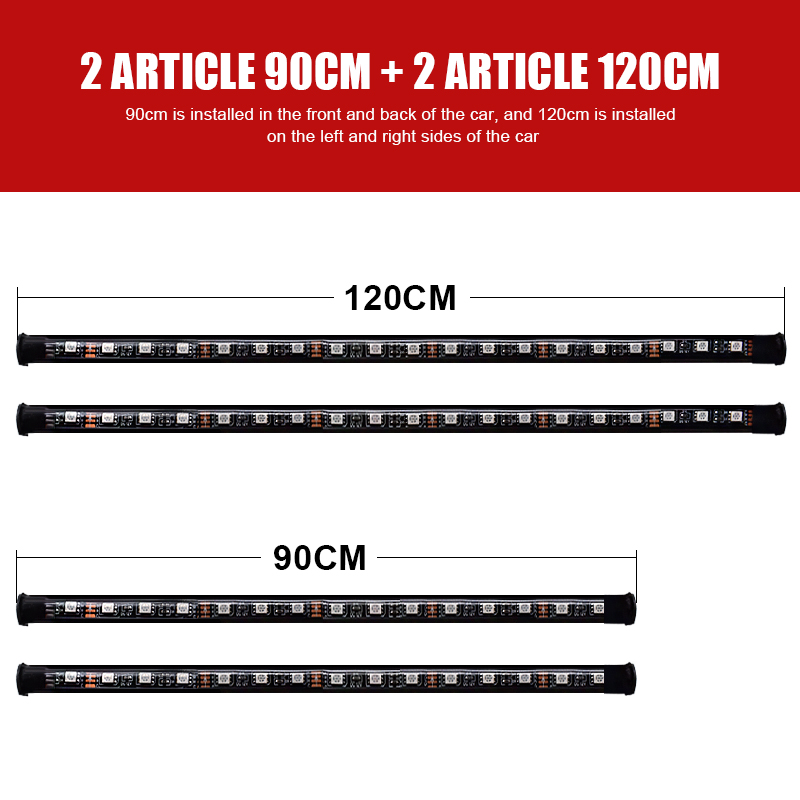Under Car LED Lights Underglow - Rgb Underglow Strip reseña y precio