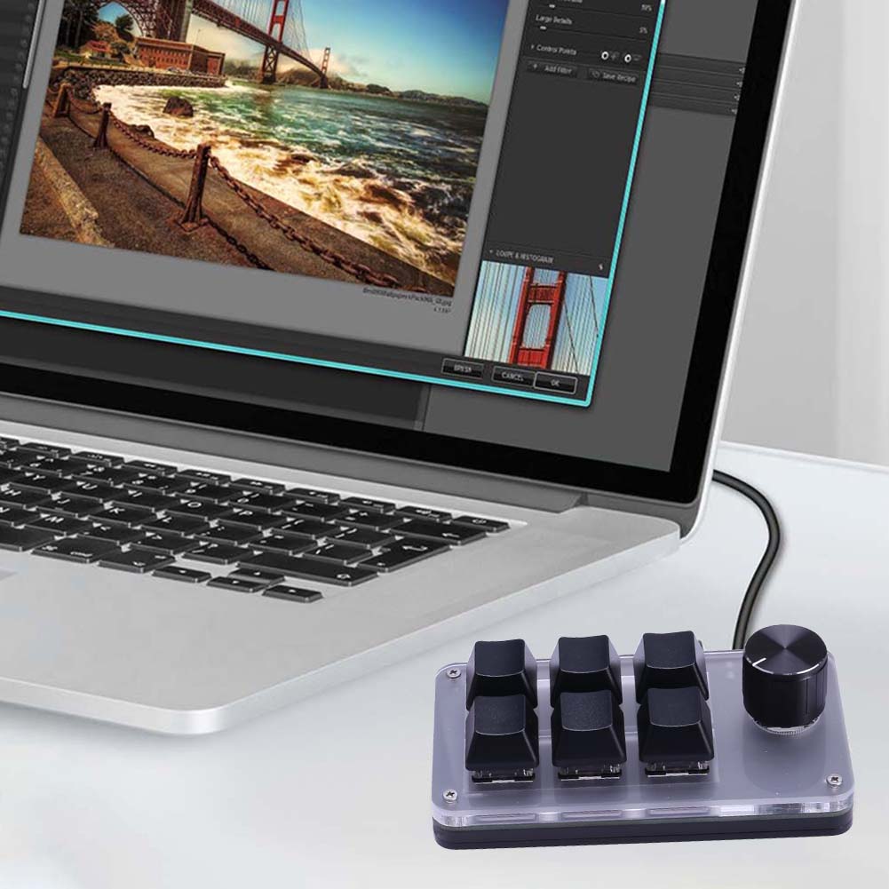 6 Key 1 Knob One Handed Mechan - Gaming Keyboard 1 Hand reseña y precio