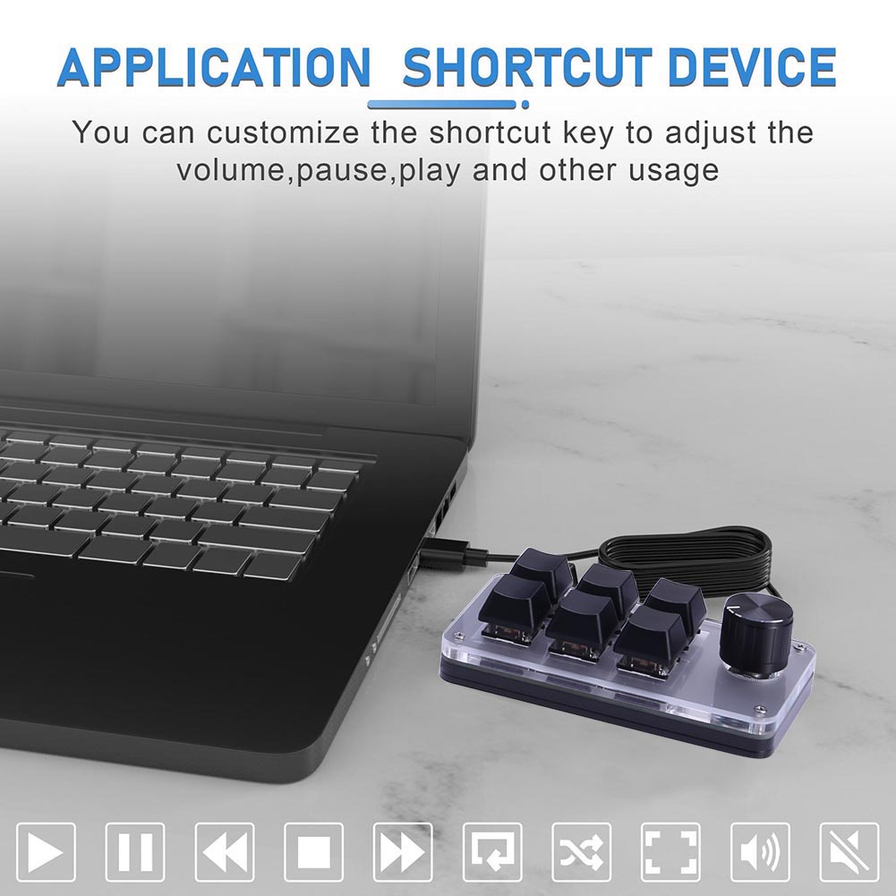6 Key 1 Knob One Handed Mechan - Gaming Keyboard 1 Hand reseña y precio