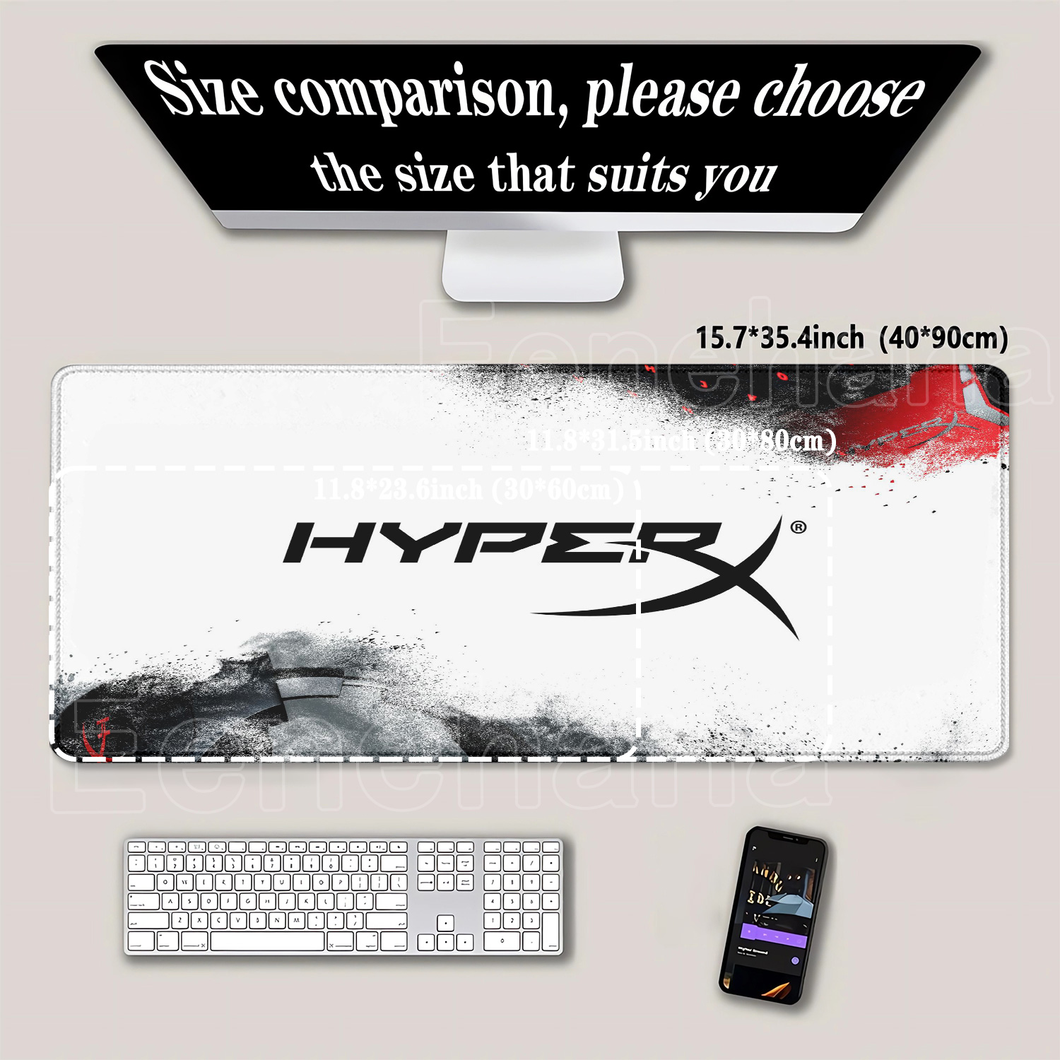 H-HyperX Mouse Pad Laptop Cool - Gaming Keyboard Hyperx reseña y precio