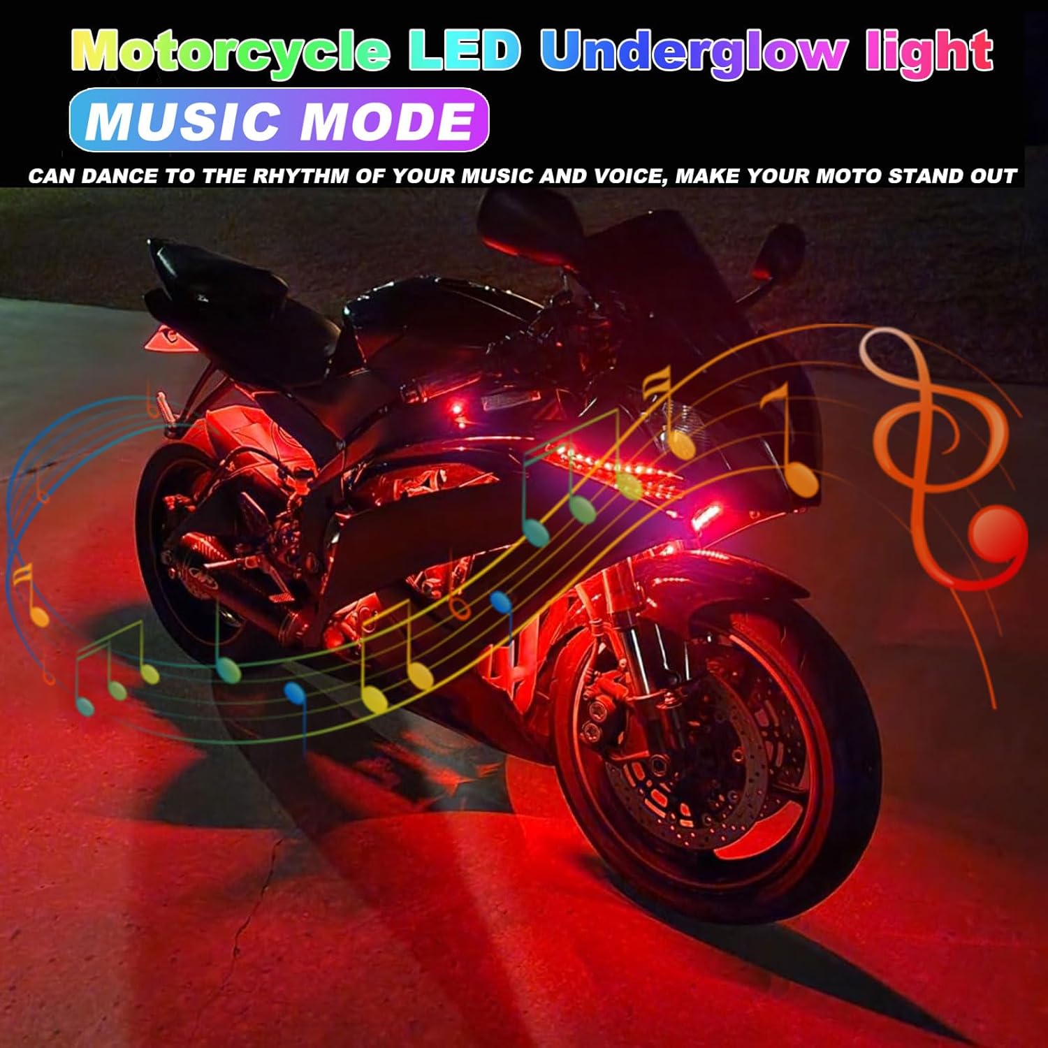 12in1 New Motorcycle Atmospher - Rgb Underglow Strip reseña y precio