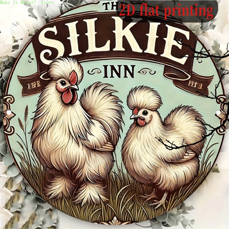 Vintage The Silkie Inn Round T - Brass Weight Plate reseña y precio
