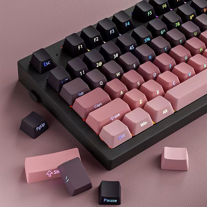 Gradient Keycaps Side Printed  - Gaming Keyboard Typewriter reseña y precio
