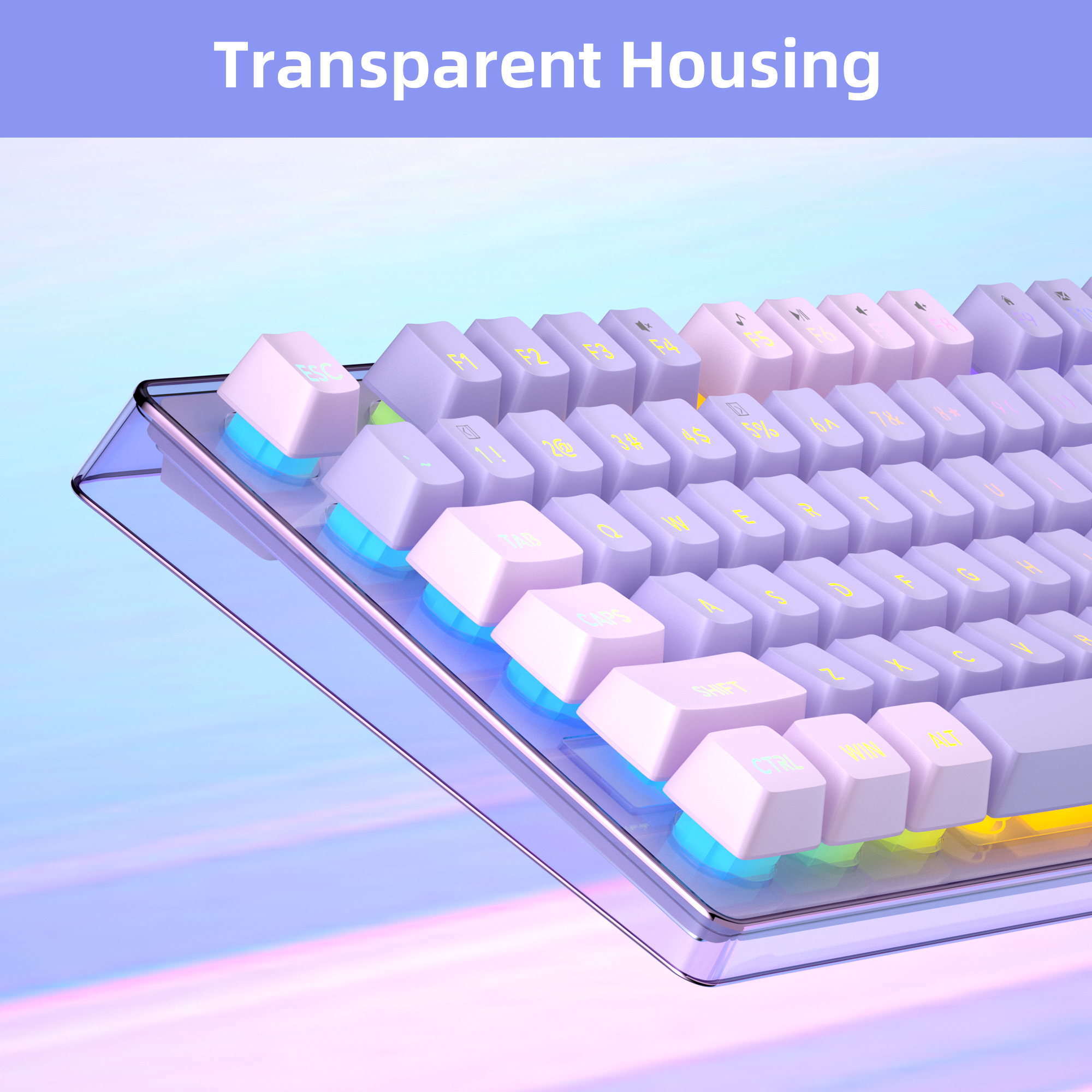 MageGee V550 Wireless Gaming K - Keyboard Gaming Transparent reseña y precio