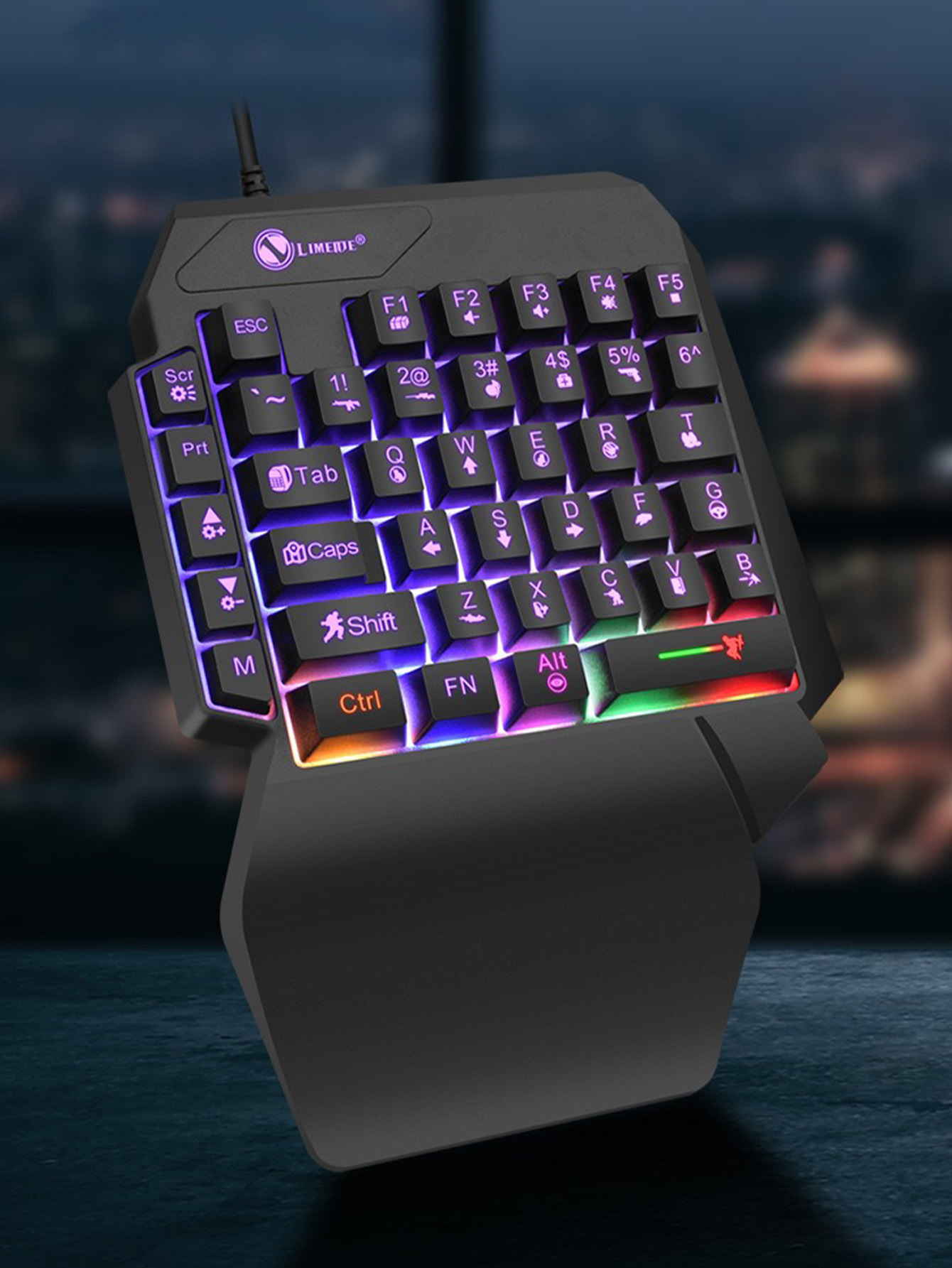 Mechanical one-handed light ga - Gaming Keyboard 1 Hand reseña y precio