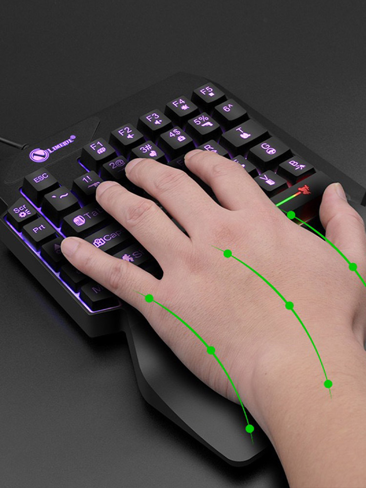 Mechanical one-handed light ga - Gaming Keyboard 1 Hand reseña y precio