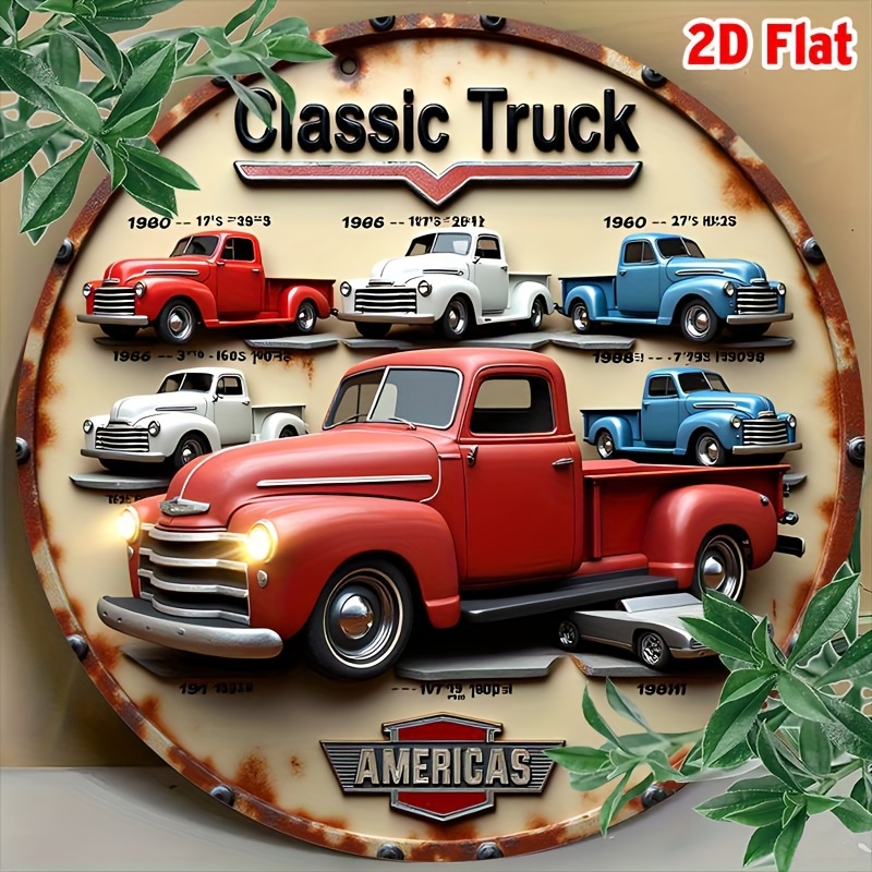 Round Metal Tin Sign Wall Deco - Brass Weight Plate reseña y precio