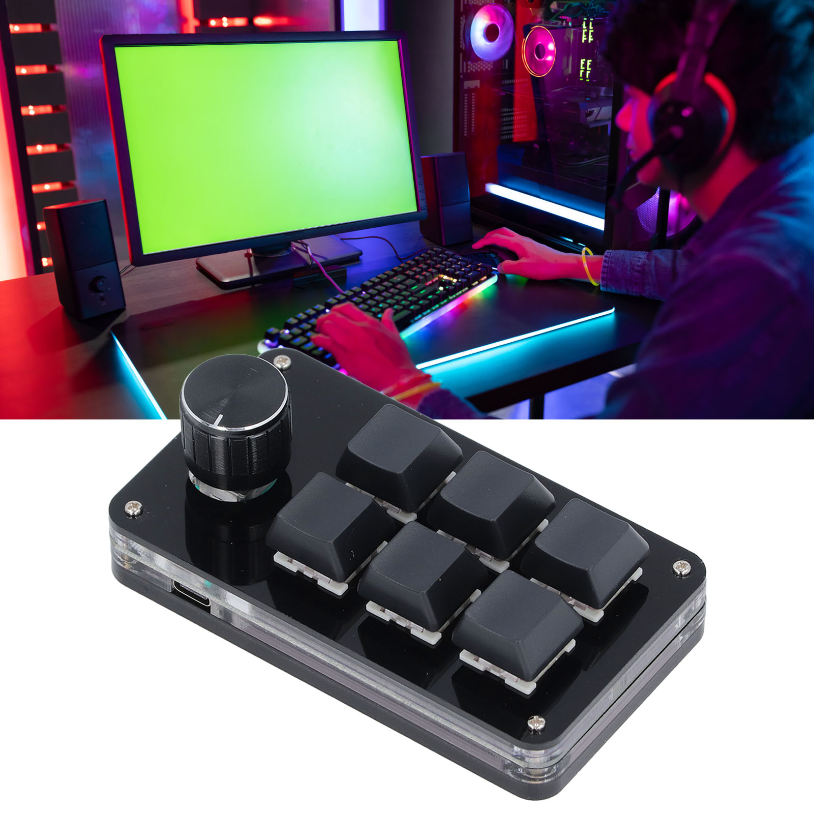 Mini Macro Mechanical Gaming K - Gaming Keyboard 1 Hand reseña y precio