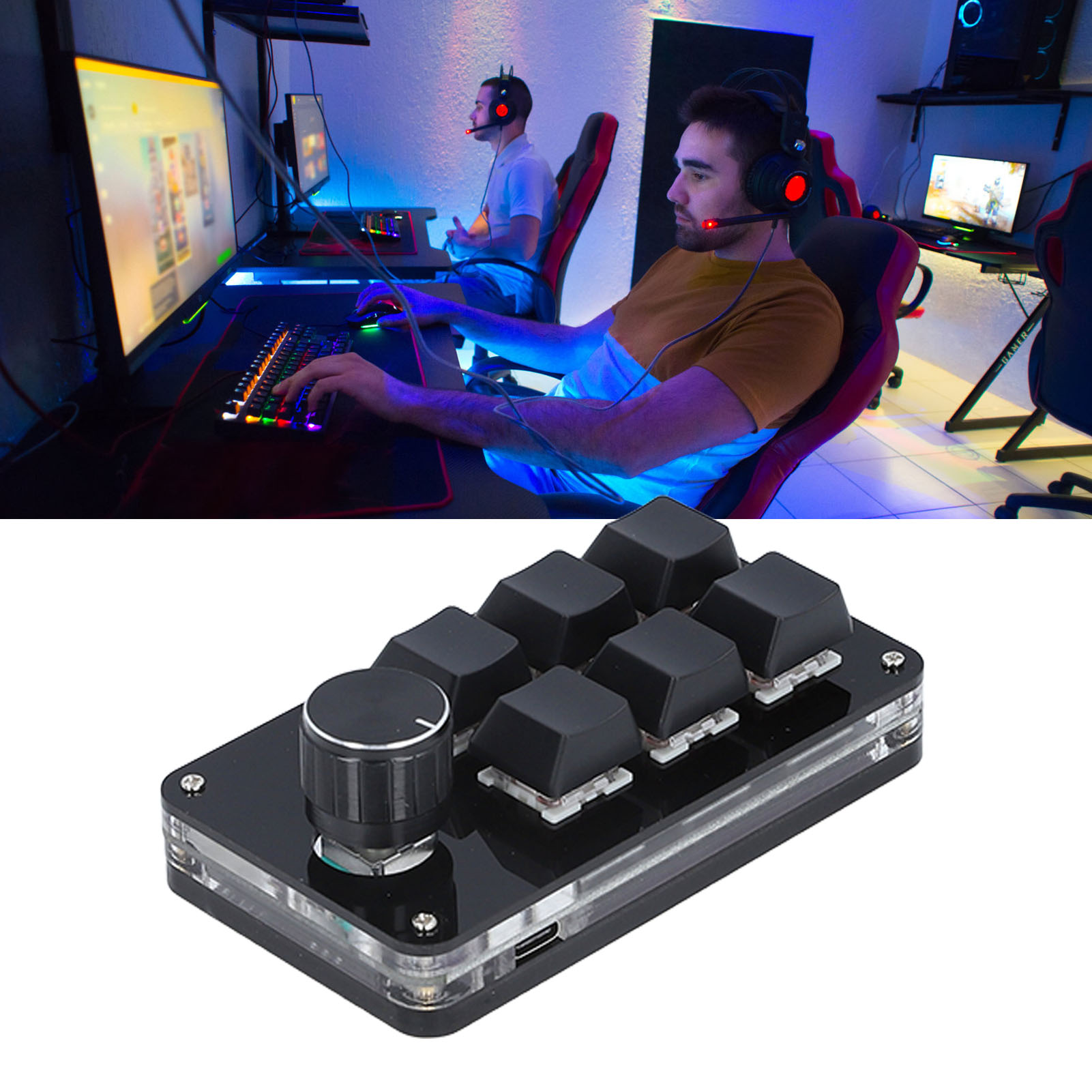 Mini Macro Mechanical Gaming K - Gaming Keyboard 1 Hand reseña y precio