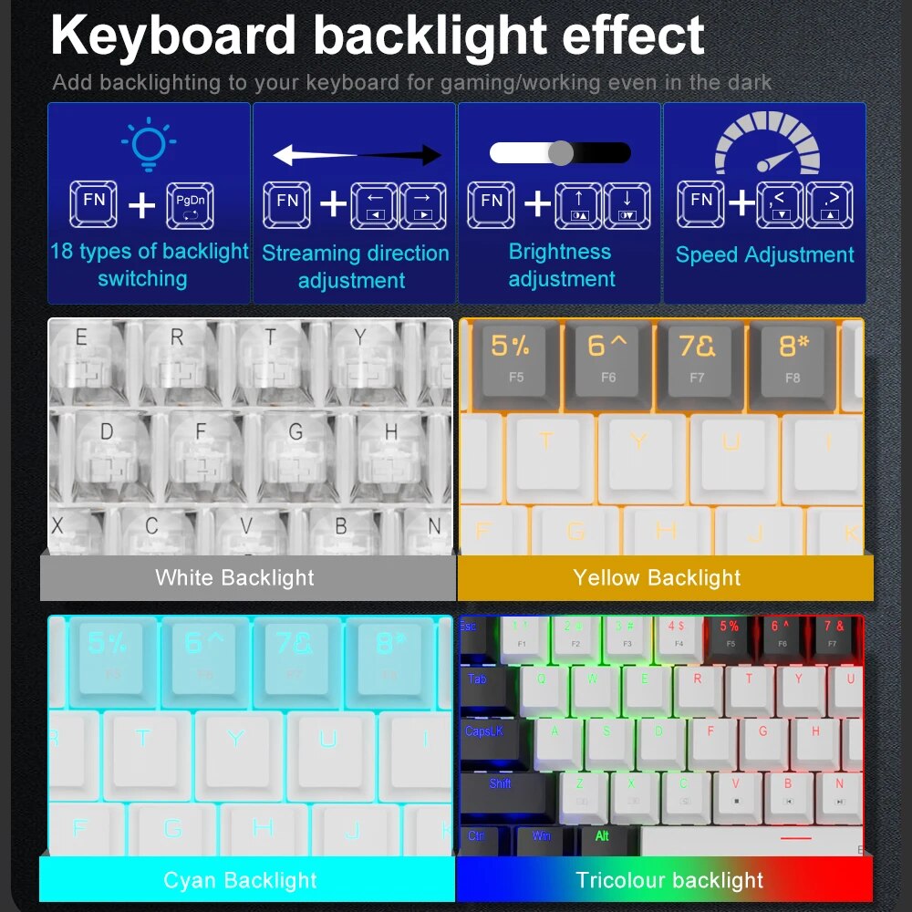 E-YOOSO Z686 USB Mini Slim Mec - Gaming Keyboard E Yooso reseña y precio
