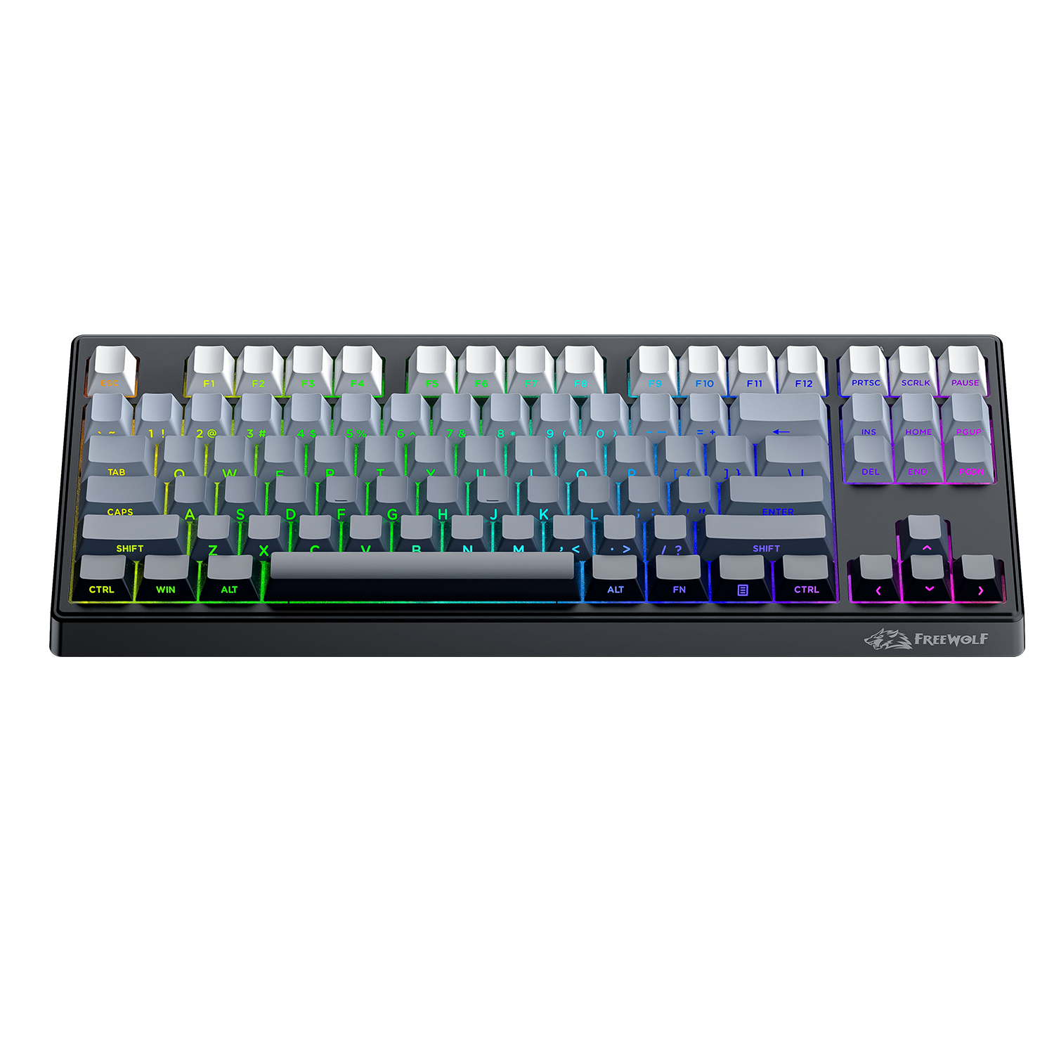 FREEWOLF M87 V2 87 Keys RGB Me - Keyboard Gaming Mac reseña y precio