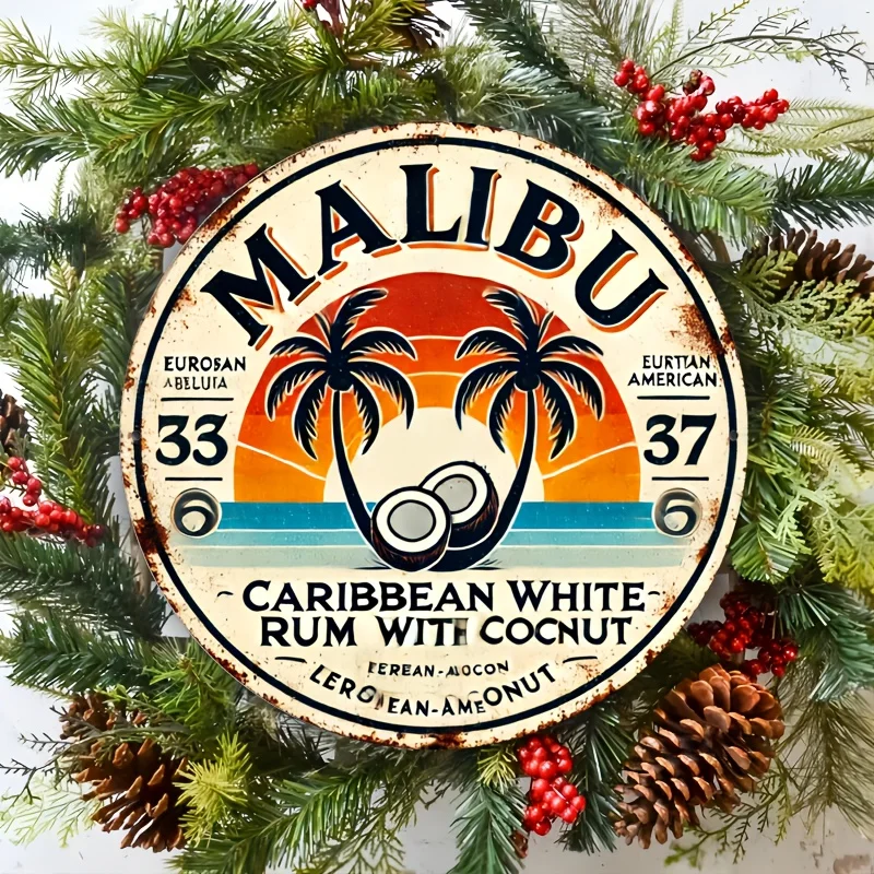 Vintage Malibu Rum Coconut Alu - Brass Weight Plate reseña y precio