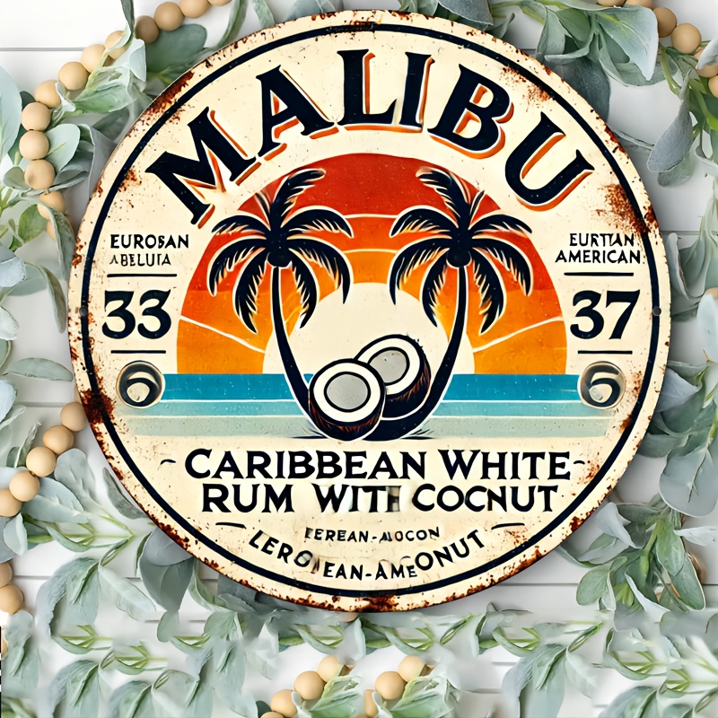Vintage Malibu Rum Coconut Alu - Brass Weight Plate reseña y precio