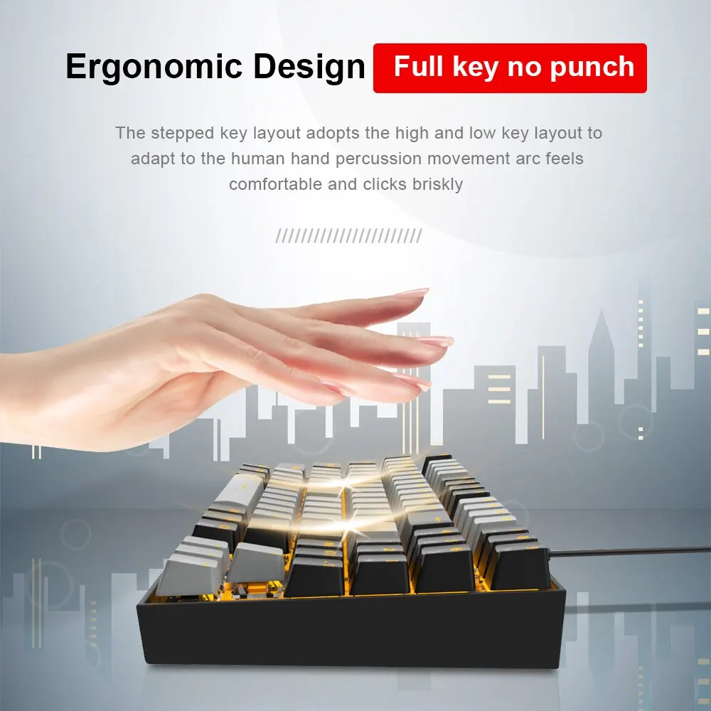E-YOOSO Z13 USB Mechanical Gam - Gaming Keyboard E Yooso reseña y precio